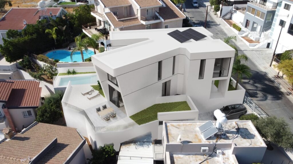 Agia Fyla residence, Limassol – aerial view of the house