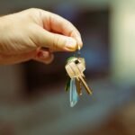 Keys being handed over for a new home