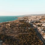 Aerial view of the Paphos coastline